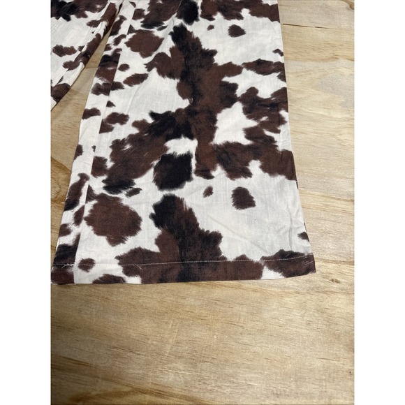 sincerely jules Pull On Cow Print Linen Blend  Pant Size S - Picture 3 of 6